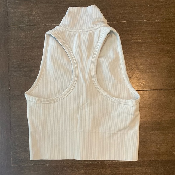 Athleta White Ribbed Top - Picture 3 of 3
